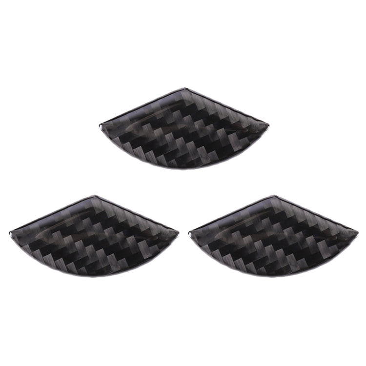 Car Carbon Fiber Steering Wheel Decorative Sticker for Mercedes-Benz GLA 2015-2018, Steering Wheel