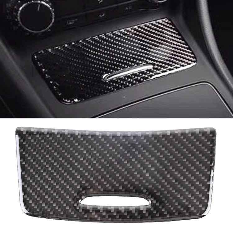 Car Carbon Fiber Ashtray Panel Decorative Sticker for Mercedes-Benz GLA 2015-2018
