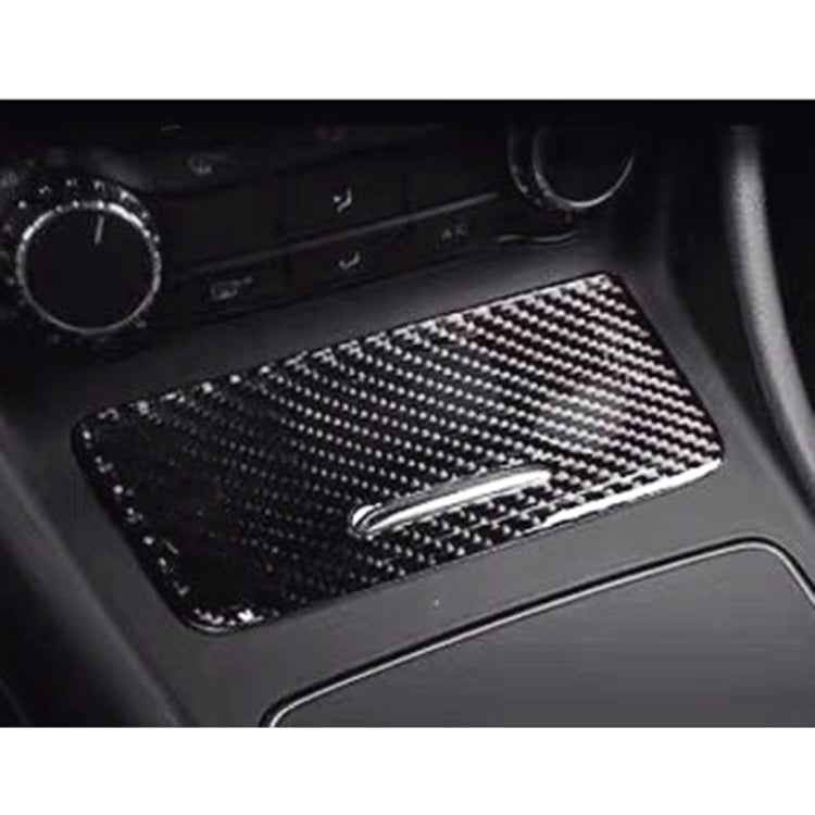 Car Carbon Fiber Ashtray Panel Decorative Sticker for Mercedes-Benz GLA 2015-2018