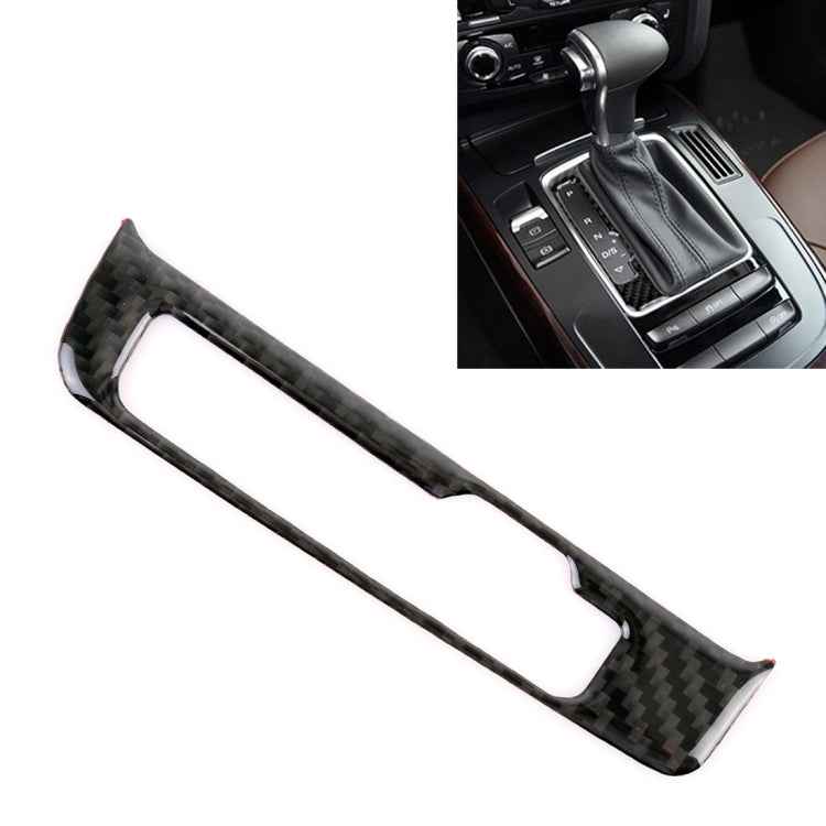 Car Carbon Fiber Gear Panel Decorative Sticker for Audi A4L / A5 / Q5 2009-2016