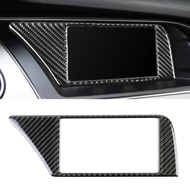 Car Carbon Fiber Inner Frame without Navigation Decorative Sticker for Audi A4L / A5 / Q5 2009-2016, Inner Frame without Navigation