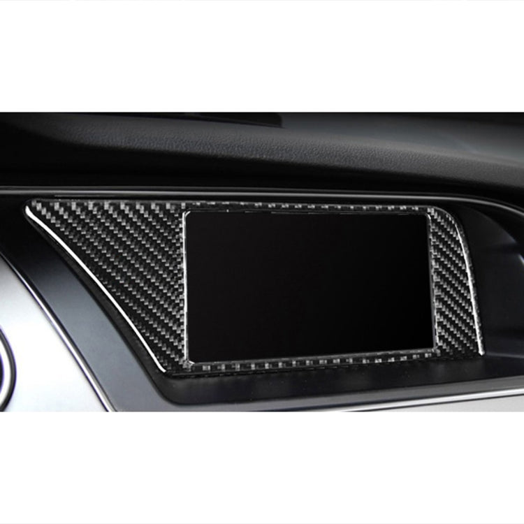 Car Carbon Fiber Inner Frame without Navigation Decorative Sticker for Audi A4L / A5 / Q5 2009-2016, Inner Frame without Navigation