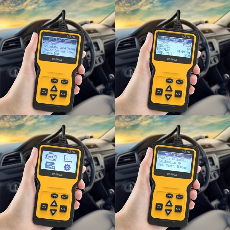V310 Car Handheld V1.1 OBD2 Fault Detector OBD2 Diagnostic Tool, V310