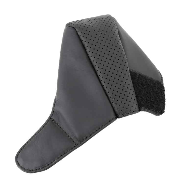 Universal Nonslip Breathable Genuine Leather Car Gear Shift Knob Cover