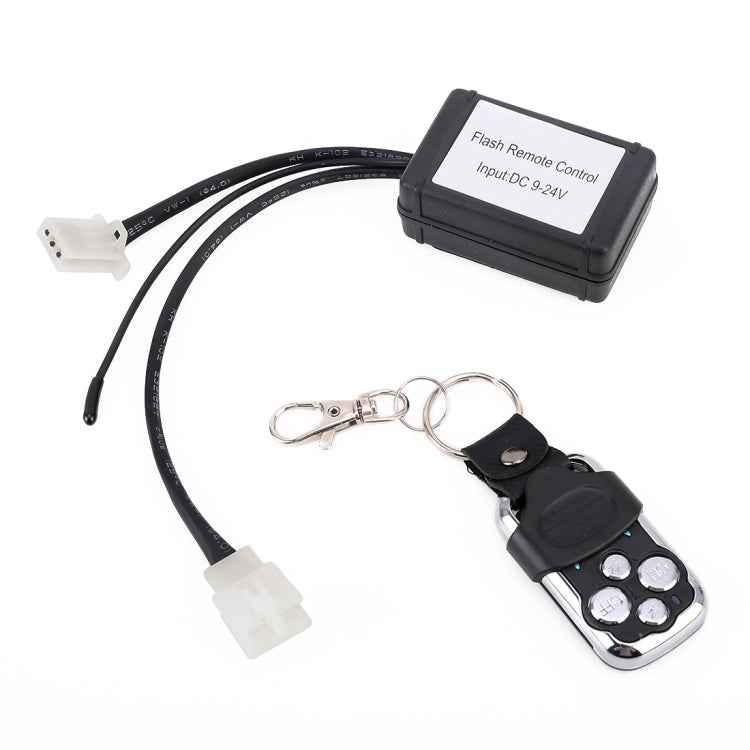 Universal Car 3 PIN DC 9-24V LED Light Strobe Flash Remote Control