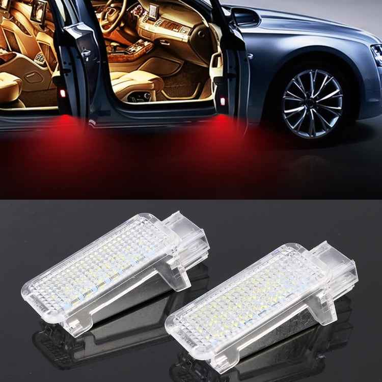 2 PCS LED Car DC 12V 1.5W Door Lights Lamps for Audi / Volkswagen, For Audi / Volkswagen (Blue Light), For Audi / Volkswagen (Red Light), For Audi / Volkswagen (White Light)