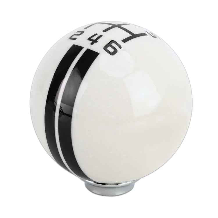 Universal Vehicle Ball Shape Modified Resin Shifter Manual 6-Speed Left-R Gear Shift Knob