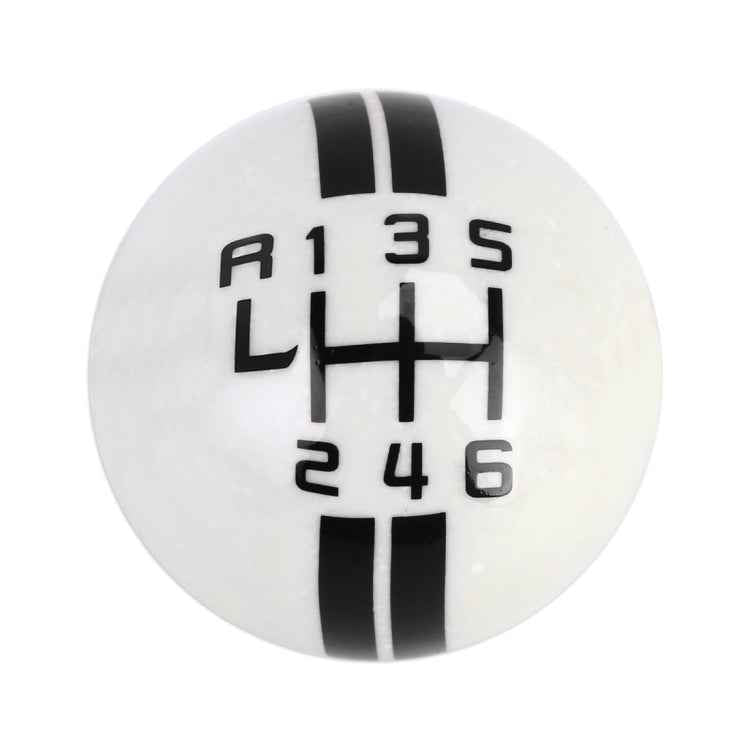 Universal Vehicle Ball Shape Modified Resin Shifter Manual 6-Speed Left-R Gear Shift Knob