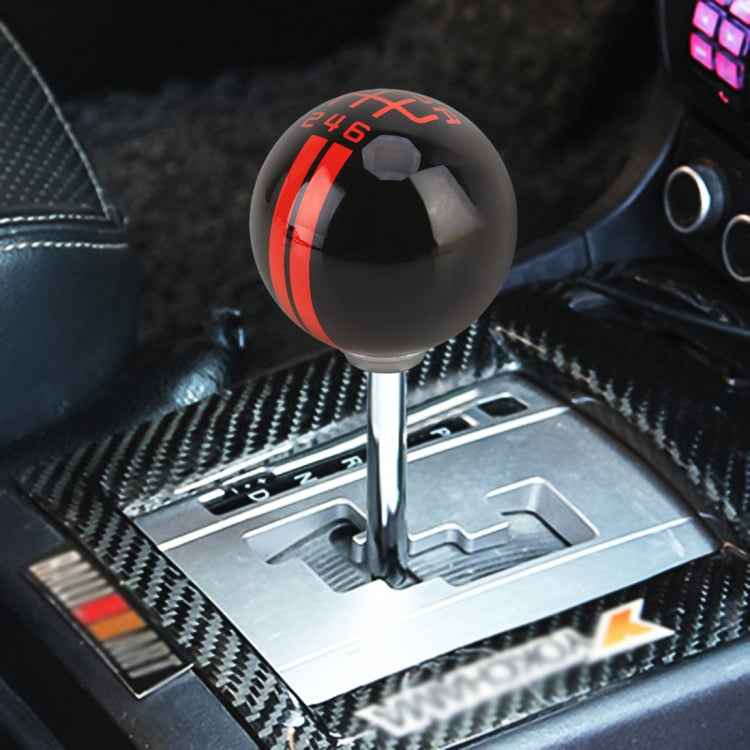 Universal Vehicle Ball Shape Modified Resin Shifter Manual 6-Speed Right-R Gear Shift Knob