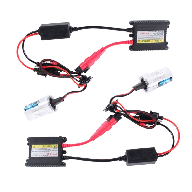 2PCS 35W H3 2800 LM Slim HID Xenon Light with 2 Alloy HID Ballast, High Intensity Discharge Lamp, Color Temperature: 4300K, H3