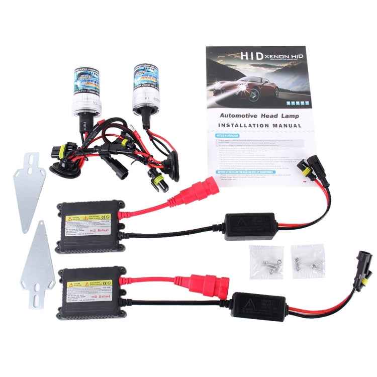 2PCS 35W HB3/9005 2800 LM Slim HID Xenon Light with 2 Alloy HID Ballast, High Intensity Discharge Lamp, Color Temperature: 6000K, 9005