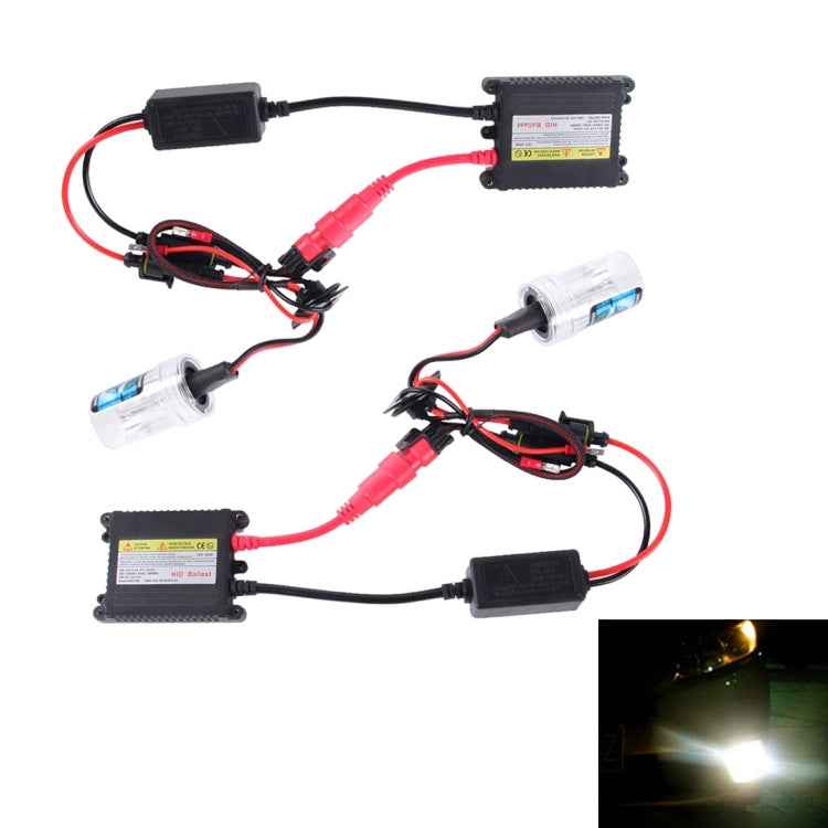 2PCS 35W HB4/9006 2800 LM Slim HID Xenon Light with 2 Alloy HID Ballast, High Intensity Discharge Lamp, Color Temperature: 6000K, 9006