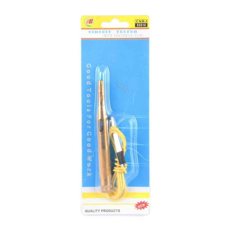 CNJB-85016 Pure Copper Circuit Tester and Electrical Voltage Detector Pen Set With Crocodile Clip 6-24V, Wire Length: 60cm