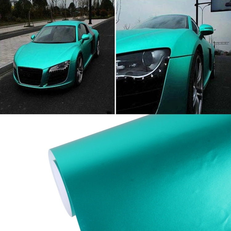 1.52m x 0.5m Ice Blue Metallic Matte Icy Ice Car Decal Wrap Auto Wrapping Vehicle Sticker Motorcycle Sheet Tint Vinyl Air Bubble Free, 1.5m * 0.5m