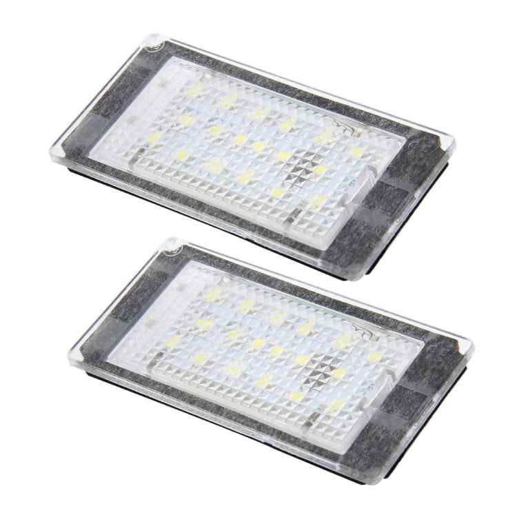 2 PCS License Plate Light with 18 SMD-3528 Lamps for BMW E46 2D M3 1998-2003,2W 120LM,6000K, DC12V (White Light)