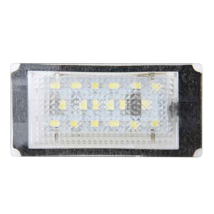 2 PCS License Plate Light with 18 SMD-3528 Lamps for BMW E46 2D M3 1998-2003,2W 120LM,6000K, DC12V (White Light)