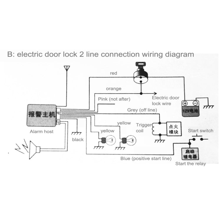 Motorcycle Waterproof Security Alarm System with Two Remote Control, Security Alarm System