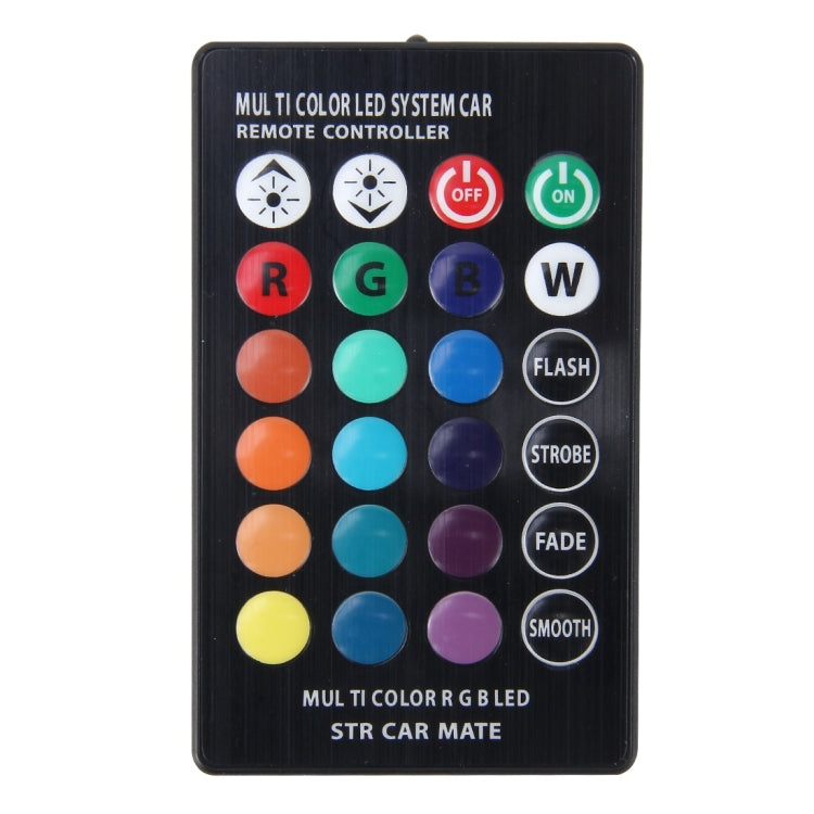 2 PCS T10 2W Auto Flash Strobe Fade Smooth Remote Controlled Colorful LED Clearance Decorative Light, DC 12V, 2W