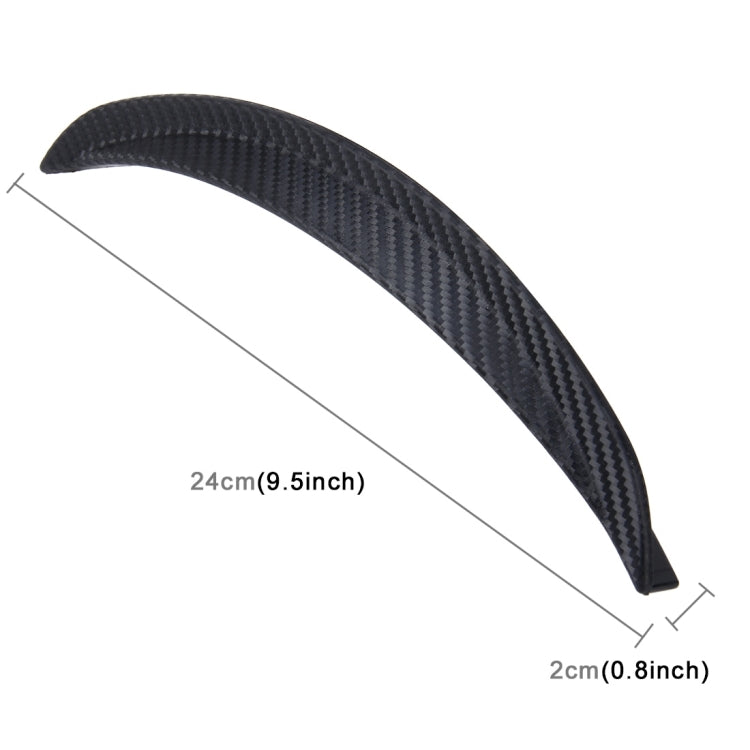 2 PCS Car Auto Rubber Fender Guard Protection Strip Scratch Protector Sticker, Size: 24*2cm, Size: 24*2cm