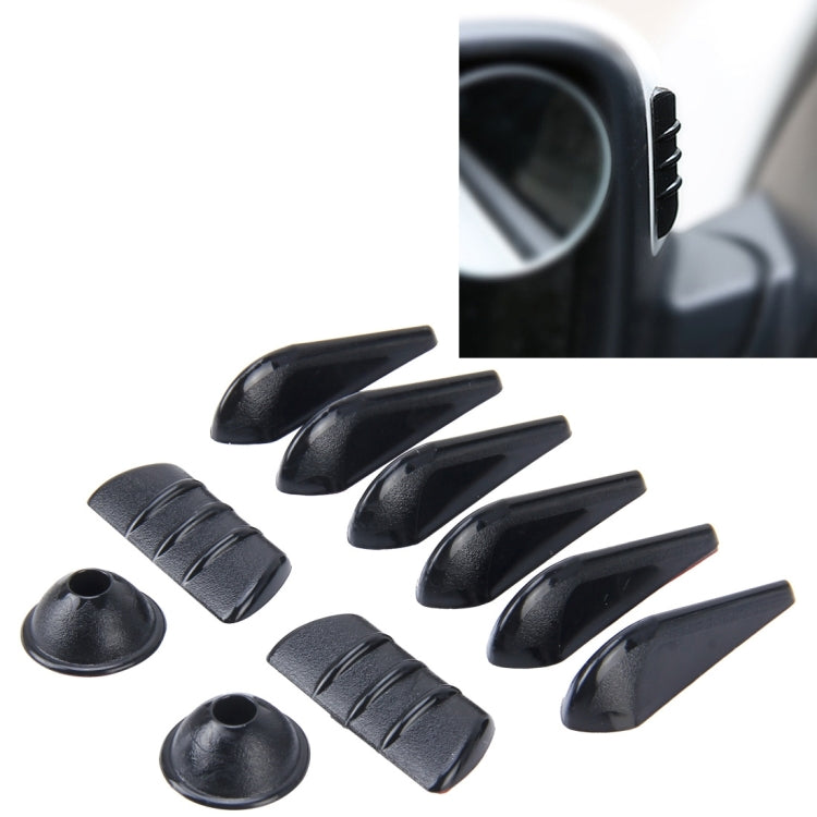 10 PCS Car Exterior Rubber Noise-cancelling Airflow-adjusting Kit, Noise-cancelling Airflow-adjusting Kit