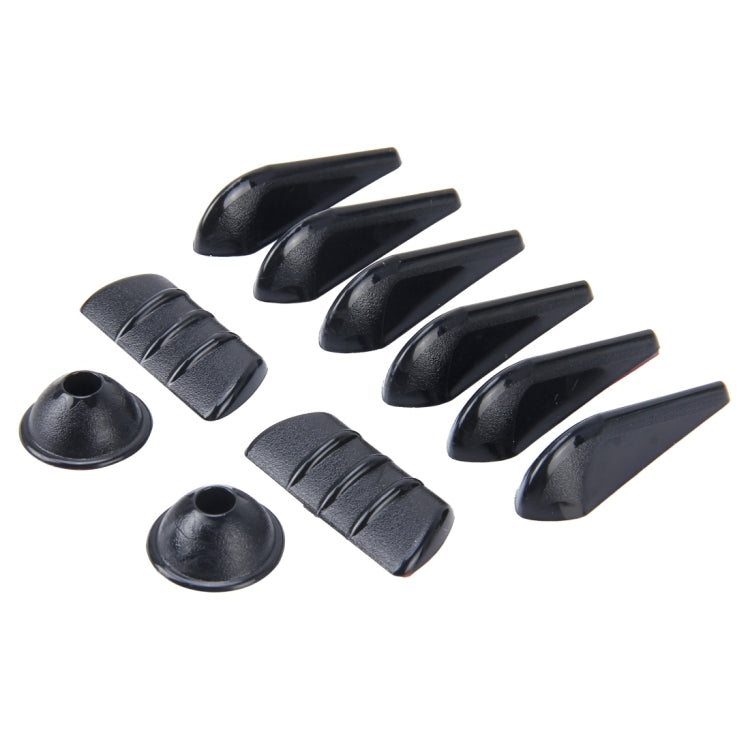10 PCS Car Exterior Rubber Noise-cancelling Airflow-adjusting Kit, Noise-cancelling Airflow-adjusting Kit