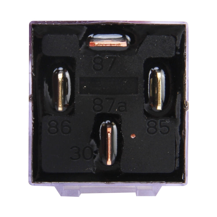 10 PCS JD-1912 80 AMP 12V Waterproof Car Auto Four Plugs Relay with Warning Light, JD-1912