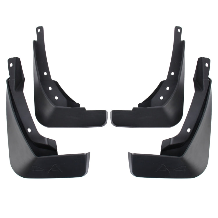 4 PCS Car Auto Semi-Rigid PVC Splash Flaps Mudguards Fender Guard for Audi A4L 2016 Version, For 2016 A4L