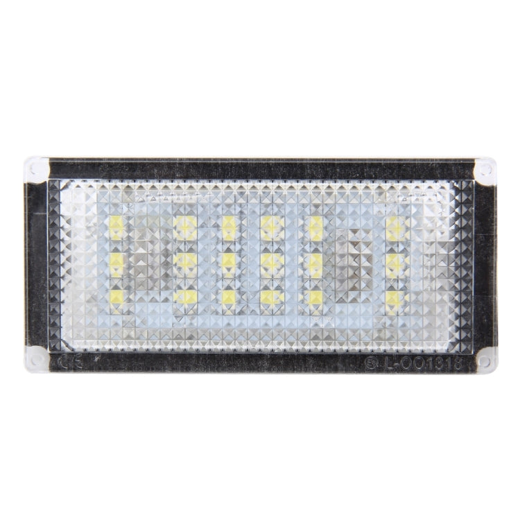 2 PCS License Plate Light with 18 SMD-3528 Lamps for BMW E46 2D M3,2004-2006,2W 120LM,6000K, DC12V (White Light), For BMW E46 2D M3