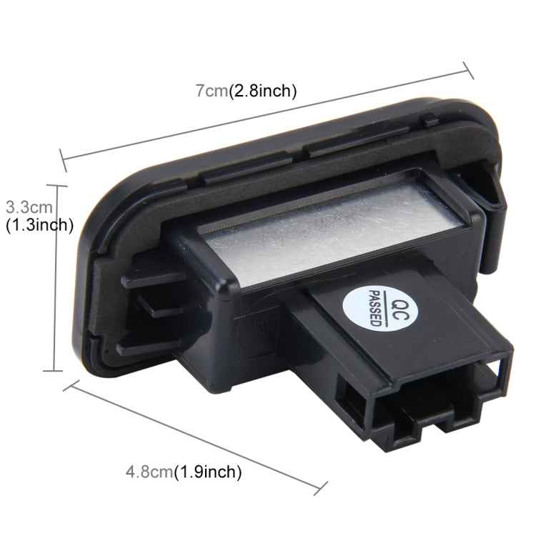 2 PCS License Plate Light with 18 SMD-3528 Lamps for Mercedes-Benz W203 4D ,2W 120LM 6000K, DC12V,with Canbus (White Light)