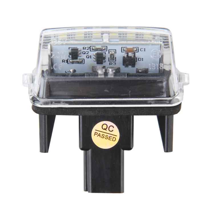 2 PCS License Plate Light with 18 SMD-3528 Lamps for Toyota,2W 120LM,6000K, DC12V(White Light), For Toyota1