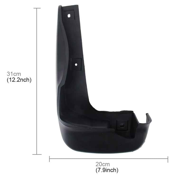 4 PCS Car Auto Semi-Rigid PVC Splash Flaps Mudguards Fender Guard for Honda City