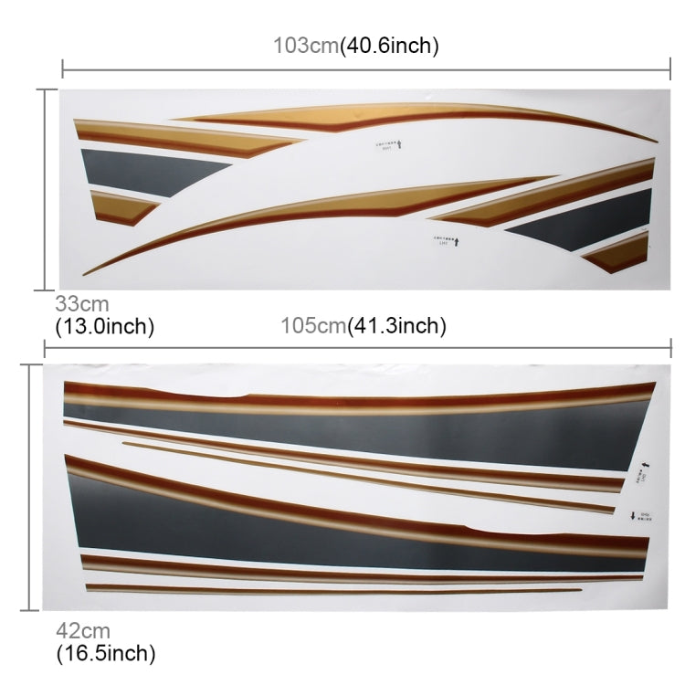 5 PCS SUV Body Decorative Strip Brand Car Streamline Shining Sticker for Toyota Prado4000 2011 Version, For 2011 Version Prado 4000