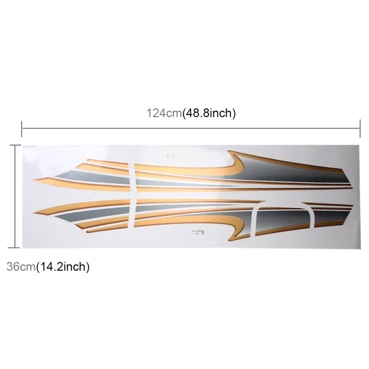 5 PCS SUV Body Decorative Strip Brand Car Streamline Shining Sticker for Toyota Prado4000 2011 Version, For 2011 Version Prado 4000