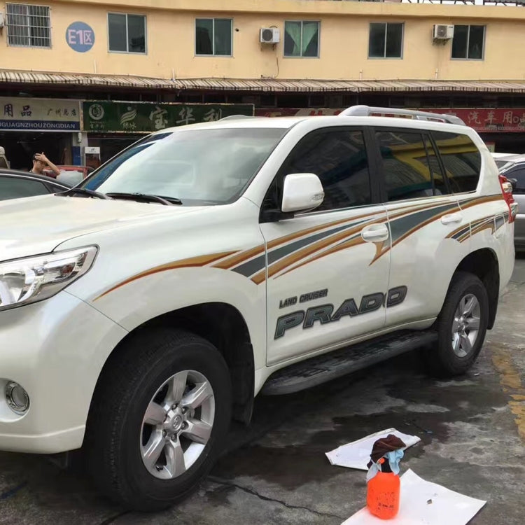 5 PCS SUV Body Decorative Strip Brand Car Streamline Shining Sticker for Toyota Prado4000 2011 Version, For 2011 Version Prado 4000