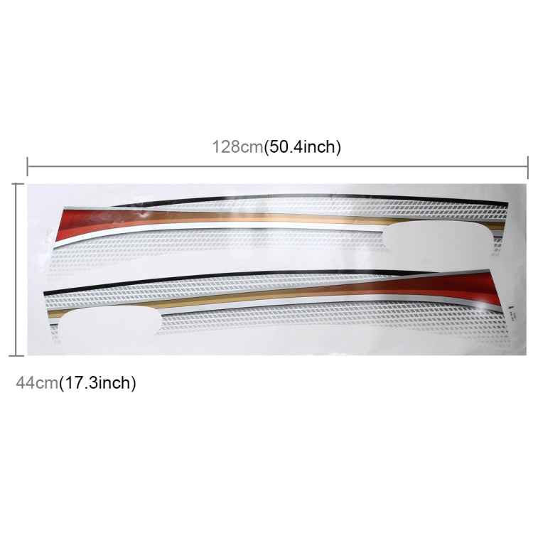 4 PCS SUV Body Decorative Strip Brand Car Streamline Shining Sticker for Toyota Prado 2015 Version