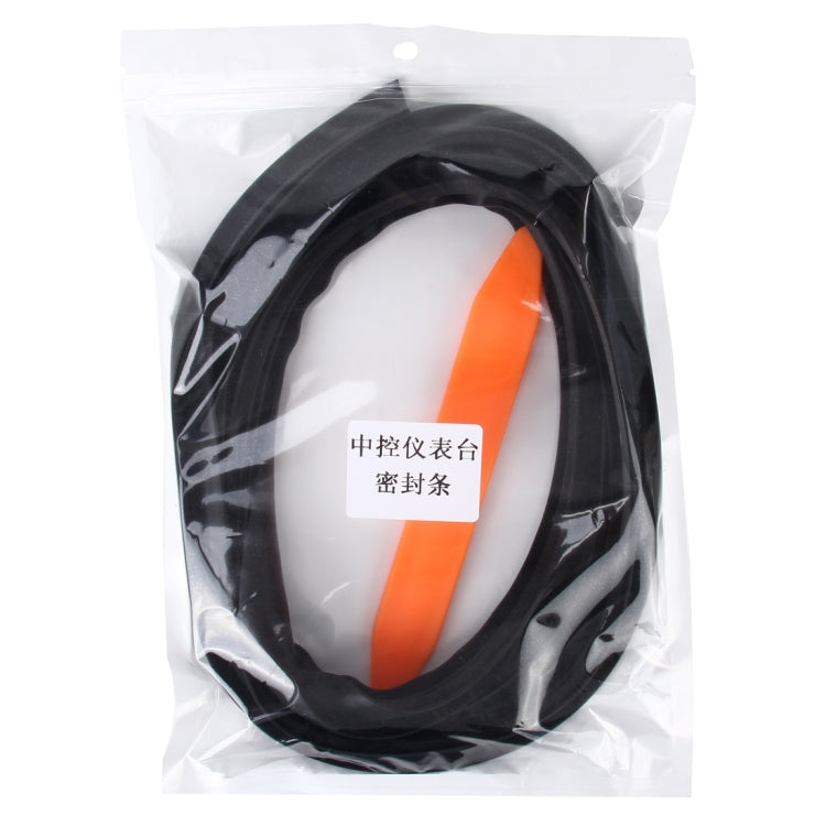 1.5m Car Instrument Desk Decorative Strip Rubber Chrome Decoration Strip Seal, 1.5m