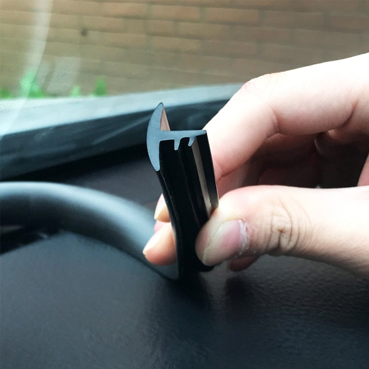 1.5m Car Instrument Desk Decorative Strip Rubber Chrome Decoration Strip Seal, 1.5m