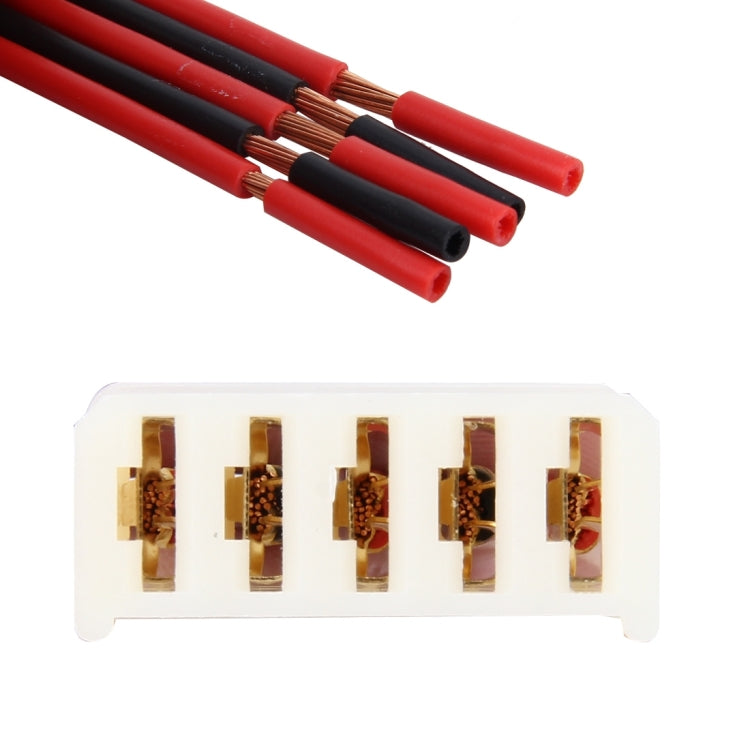 20 PCS Car Auto Universal DIY 5 Pin Button Socket, 5 Pin Button Socket