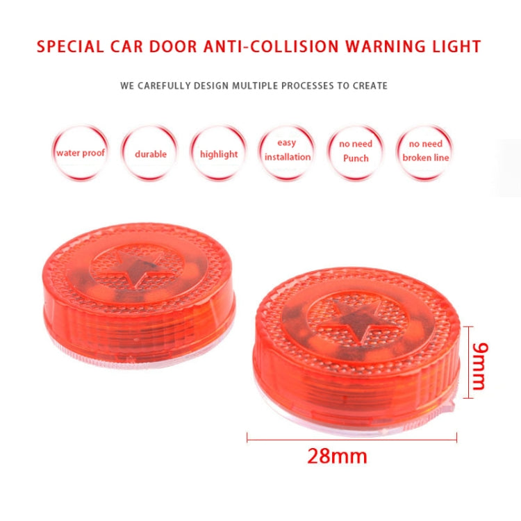 2 PCS Car Door Magnetic Warning Strobe Light Lamp, Caution Light
