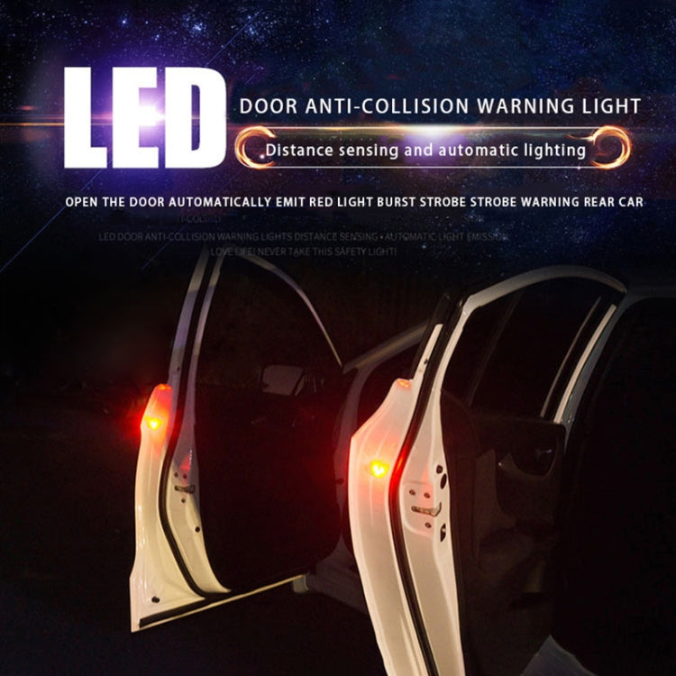 2 PCS Car Door Magnetic Warning Strobe Light Lamp, Caution Light