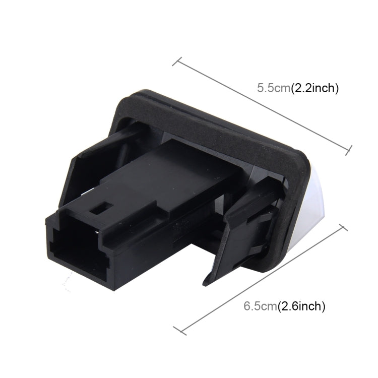 2 PCS License Plate Light with 24 SMD-3528 Lamps for Peugeot Citroen, For Peugeot