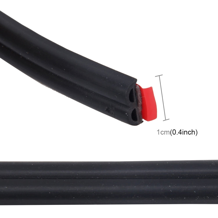 4m B Shape Car Decorative Strip Rubber Chrome Decoration Strip Door Seal Window Seal, 4m B Shape