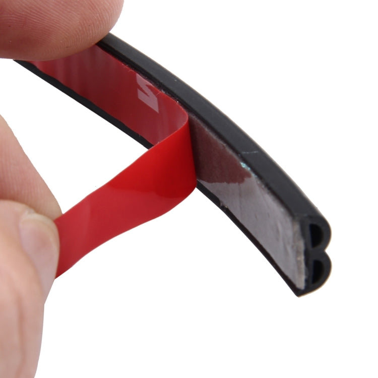 4m B Shape Car Decorative Strip Rubber Chrome Decoration Strip Door Seal Window Seal, 4m B Shape