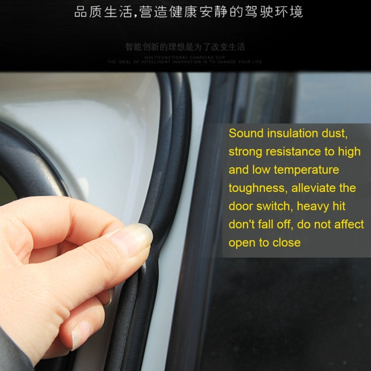 4m B Shape Car Decorative Strip Rubber Chrome Decoration Strip Door Seal Window Seal, 4m B Shape