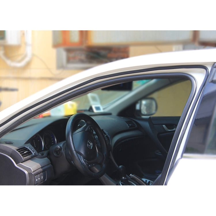 4m B Shape Car Decorative Strip Rubber Chrome Decoration Strip Door Seal Window Seal, 4m B Shape