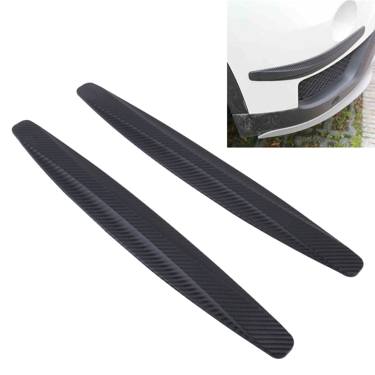 2 PCS Universal Car Body Carbon Fiber Bumper Guard Protector Sticker/Car Crash Bar Bumper Strips /Car Crash Strips/Anti-rub Strips/Anti-rub Bar, Bumper Guard