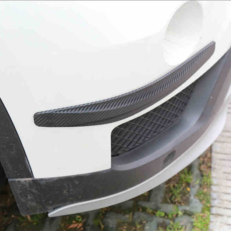 2 PCS Universal Car Body Carbon Fiber Bumper Guard Protector Sticker/Car Crash Bar Bumper Strips /Car Crash Strips/Anti-rub Strips/Anti-rub Bar, Bumper Guard