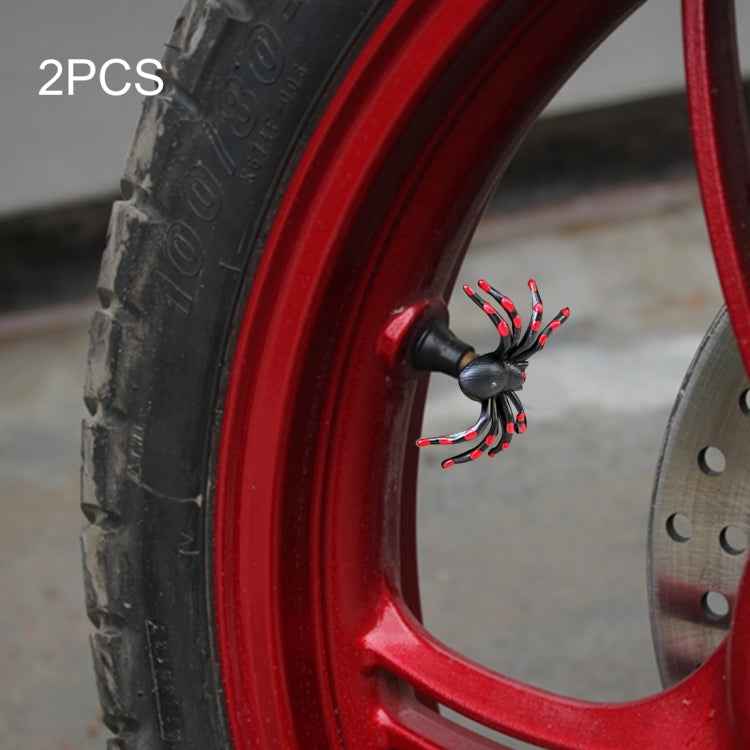 2 PCS Universal Spider Shape Car Motor Bicycle Tire Valve Caps