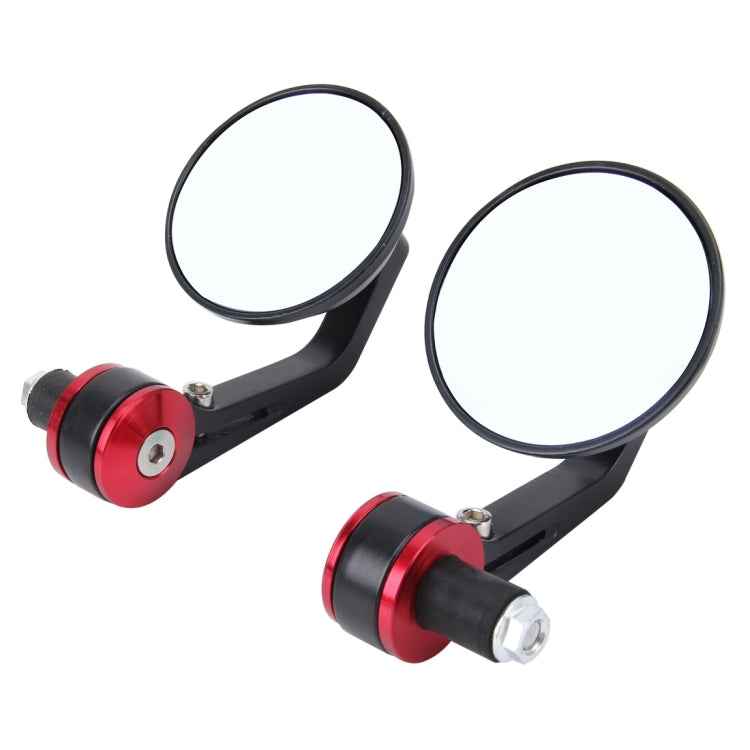 2 PCS Universal Motorcycle Round Shape Rear View Mirror for Most Motorcycle
