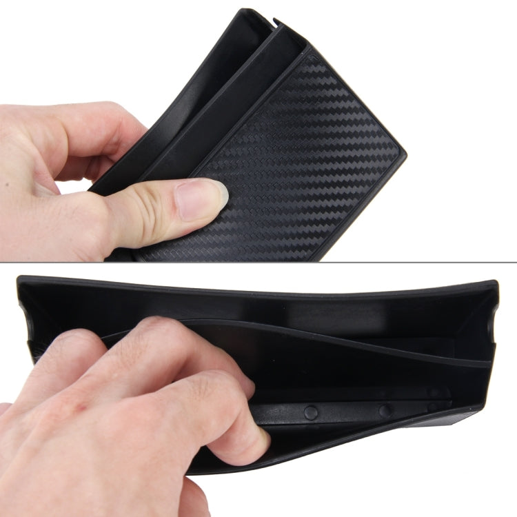 Car EVA Carrying Organizer Storage Double-layer Sticker Bag for Phone Coin Key and Other Small Items(Big Size), Big Size